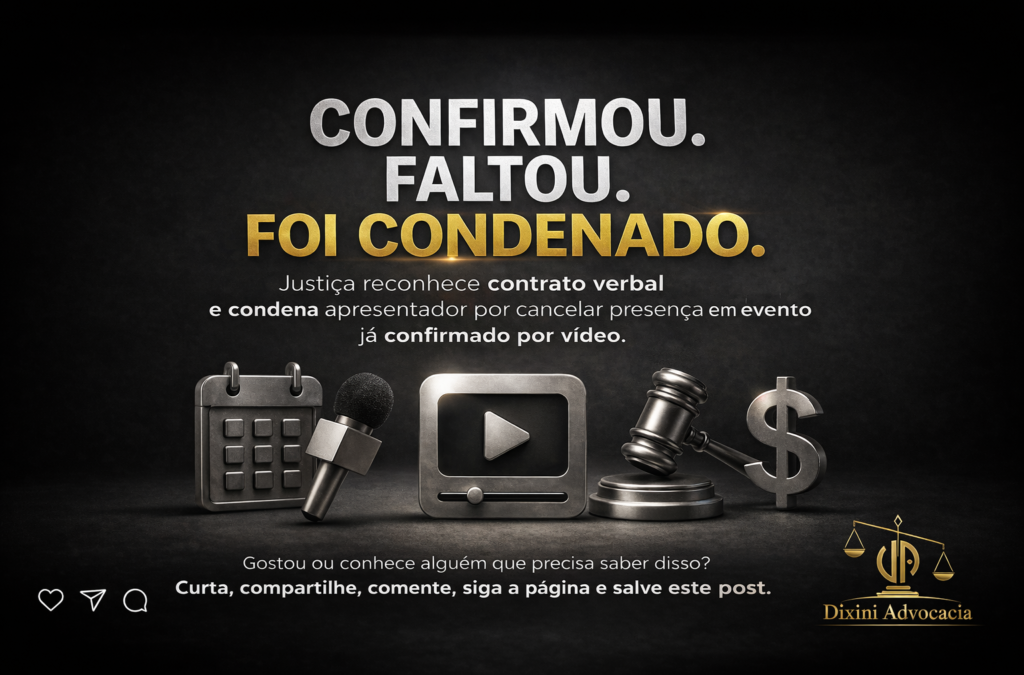 Confirmou e cancelou? Foi condenado.