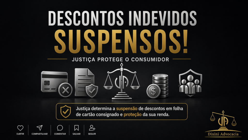 Descontos indevidos suspensos por decisão judicial