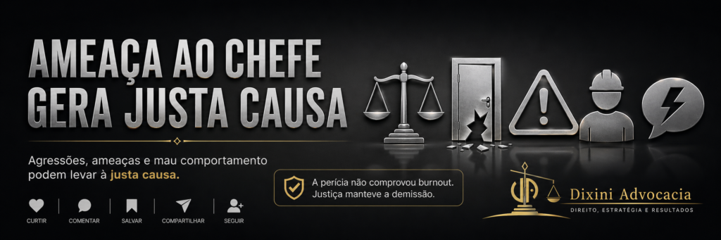 Burnout não comprovado e falta grave do trabalhador